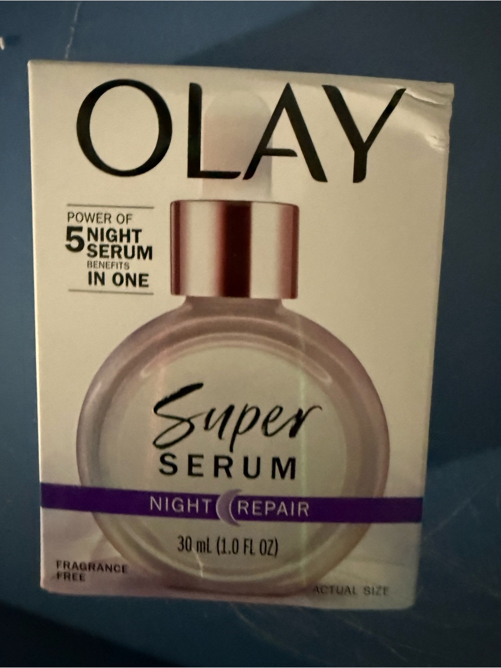 OLAY Super Serum Night Repair - Pink and Purple Accents